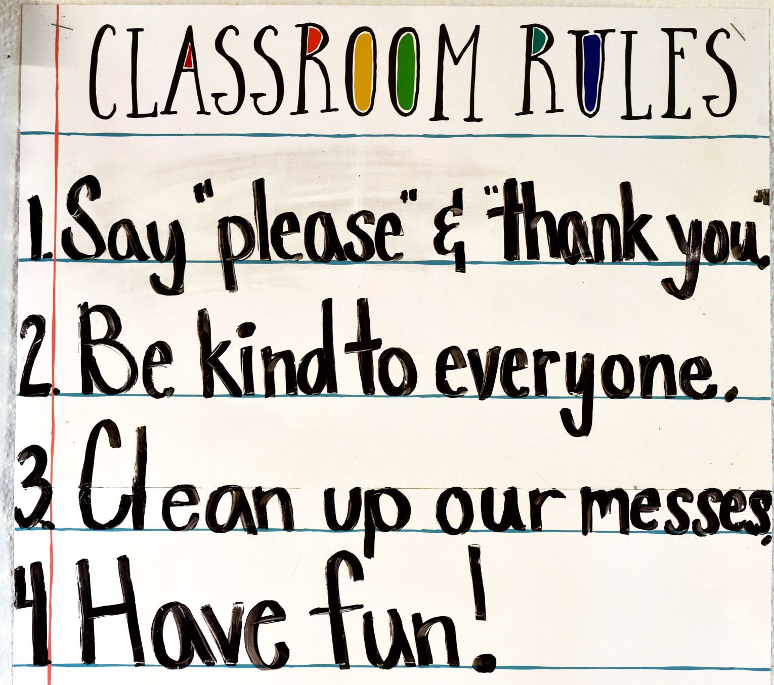 Preschool rules